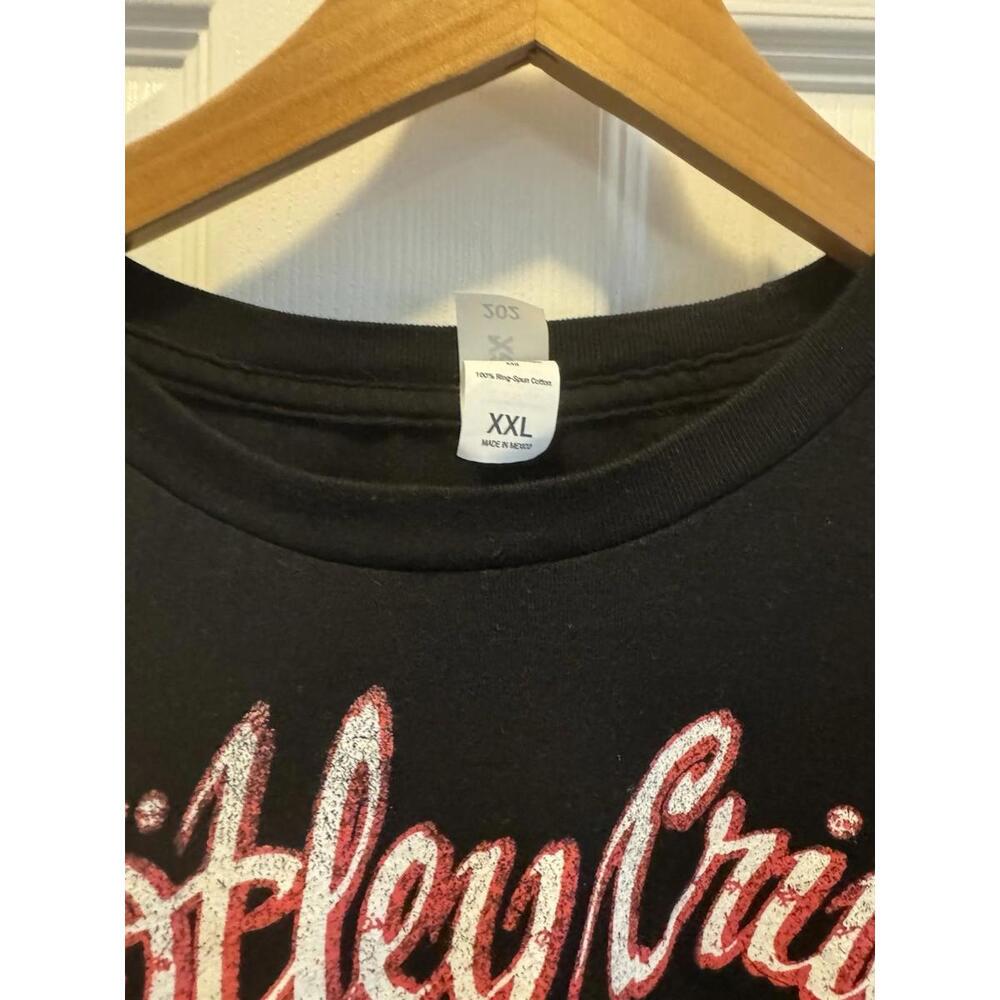 2022‎ MOTLEY CRUE IS BACK “THE STADIUM TOUR” T-SHIRT ADULT 2XL xxl BLACK rare - Picture 3 of 4